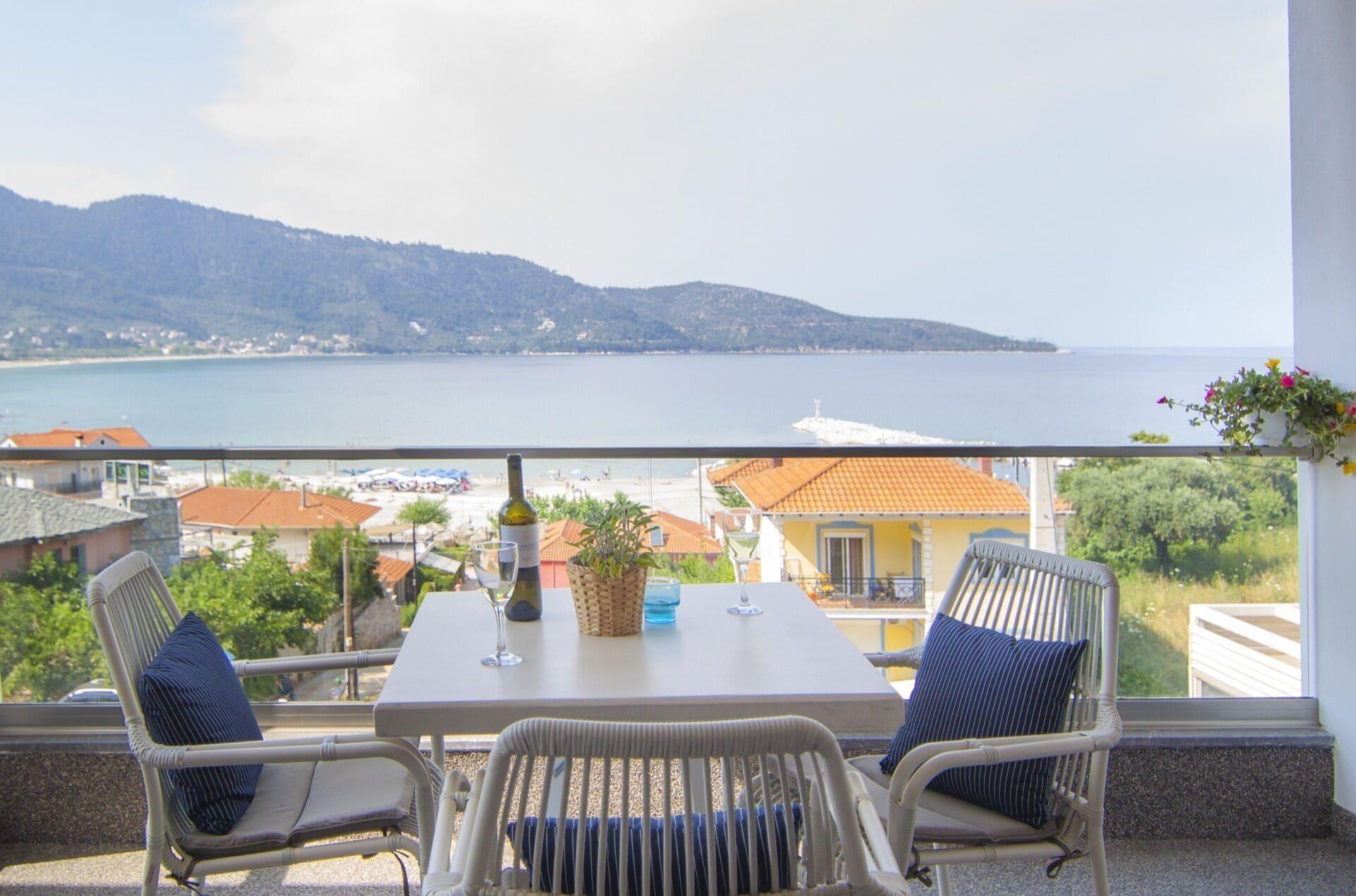 Ntinas Villa With Sea View Skala Potamia  Zewnętrze zdjęcie